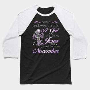 November Girl Baseball T-Shirt